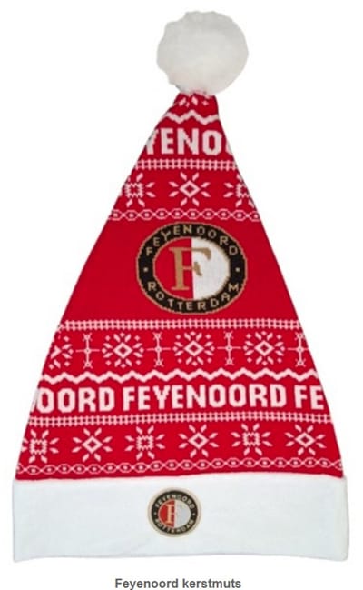 Feyenoord kerstmuts (valt groot)