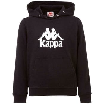 Kappa Unisex sweatshirt met capuchon Kinderhoodie 705322J Zwart