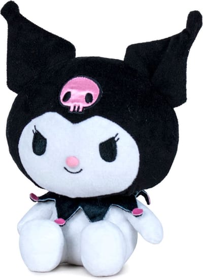Kuromi - Hello Kitty Pluche Knuffel 26 cm {Speelgoed Knuffeldier Knuffelpop voor kinderen jongens meisjes | Keroppy Kuromi Melody Hello Kity Kat Cat Plush Toy}