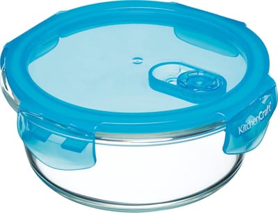 Voedselcontainer, Rond, Glas, 0.6 L - Kitchencraft