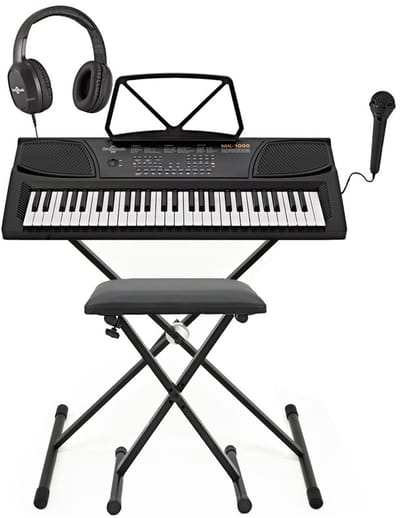 MK-1000 54-Toets Draagbaar Keyboard van Gear4music - Compleet Pakket