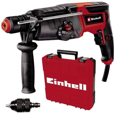 Einhell Elektrische Boorhamer TE-RH 950 5F - 950 W - Aantal slagen: 4.500 /min - 3 J - SDS-Plus - 5 functies: Boren/Hamerboren/Beitelen met & zonder vergrendeling - Incl. Transport-/Opbergkoffer