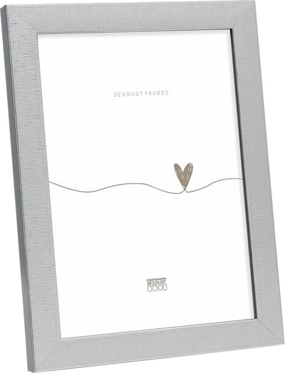 Deknudt Frames fotolijst S47EE2 - zilverkleur met zwart - 10x15 cm