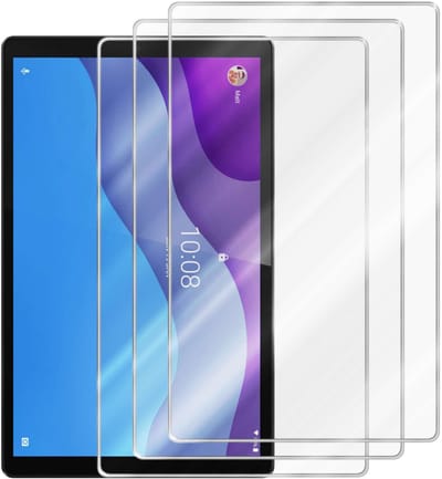 Cadorabo 3x Screenprotector geschikt voor Lenovo Tab M10 HD (10.1 Zoll) TB-X306X in KRISTALHELDER - Getemperd Pantser Film (Tempered) Display beschermend glas in 9H hardheid met 3D Touch