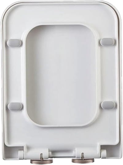 Vierkante Toiletbril - Stille WC-hoes - Badkamer Comfort - Zachte Sluiting - Universeel Vierkant - Wit