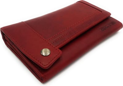 Hill Burry - VL777055 -51126- echt lederen - dames - portemonnee - stevig - chique - uitstraling - vintage leder- rood