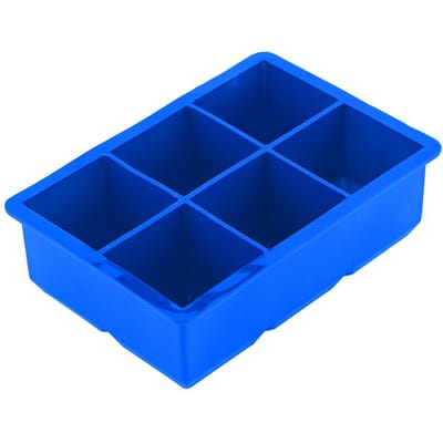 Siliconen IJsblokjesmaker 6 Holtes Chocolade Snoepjes Vorm Keuken Kookgerei Donkerblauw blue