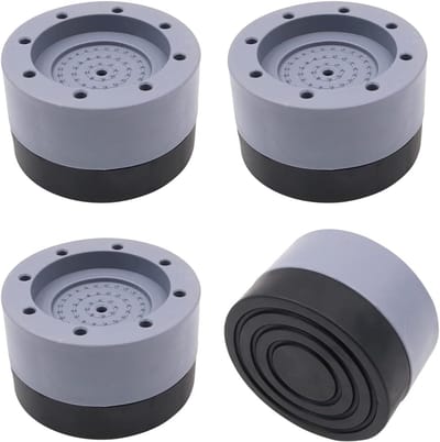 Anti-vibratie pads - Stabilisator matten - Wasmachine demping - Universeel toepasbaar - 70mm x 40mm - Grijs