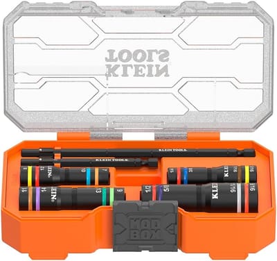 Vierkante Dop - Multidop - Snel Moeren Draaien - 16 Maten 4 Doppen - 1/4 en 3/8 Inch - Gekleurd