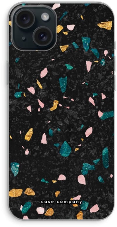 Case Company® - Hoesje geschikt voor iPhone 15 Plus hoesje - Terrazzo N°10 - Soft Cover Telefoonhoesje - Bescherming aan alle Kanten en Schermrand