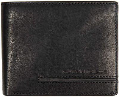 TOM TAILOR portemonnee Devon Horizontal Wallet Black zwart