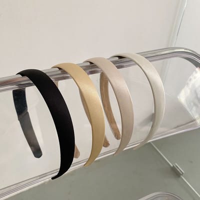 4 Stuks Dames Diademen Haarbanden – Glanzend – Lichtroze, Goud, Zilver & Zwart – Haaraccessoires Set – Polyester