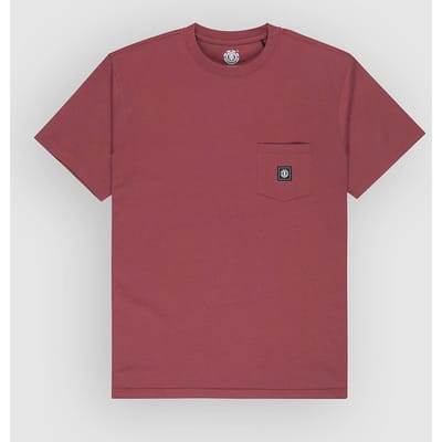 Element Icon Label Pocket T-shirt Met Korte Mouwen Rood L Man