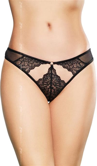 Softline- G-string- zwart S/M
