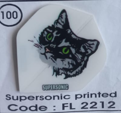Dart Flights - 10 sets (30 stuks) - 100 micro - Supersonic - FL2212 - kat