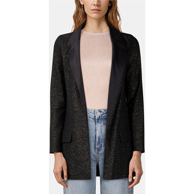 AllSaints Aleida Shimmer Blaze Black Size: 32 | Blazers Outlet | Dames | Zwart