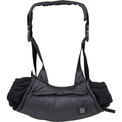 Winter Verwarmde Handmof Elektrische Handwarmer 3 Temperatuurstanden Handmof met Zijzakken black