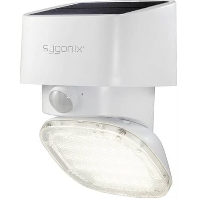 Sygonix SY-4673534 Wandlamp op zonne-energie met bewegingsmelder LED LED vast ingebouwd 20 W Wit