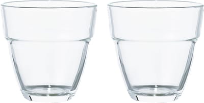 HARIO Stackable Glass Cups - Set van 2 - Stapelbare Glazen Kopjes - HSG-1624