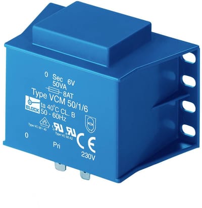 BLOCK VCM 50/2/12 Printtransformator 1 x 230 V 2 x 12 V/AC 50 VA 2.08 A