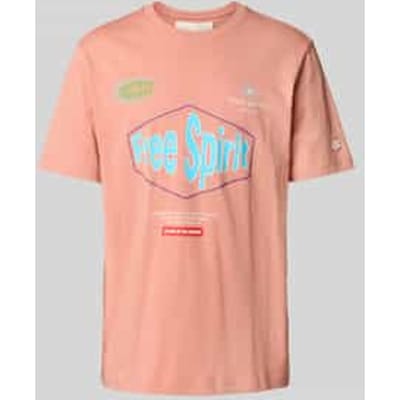 T-shirt met labeldetails