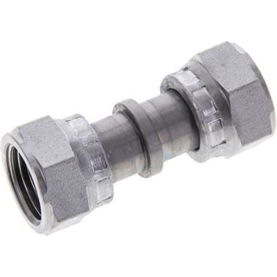 UN 11/16''-16 Verzinkt Stalen Sok ORFS with Wartelmoer 630 Bar - Hydrauliek - FL2S-F-EZ-011U-O