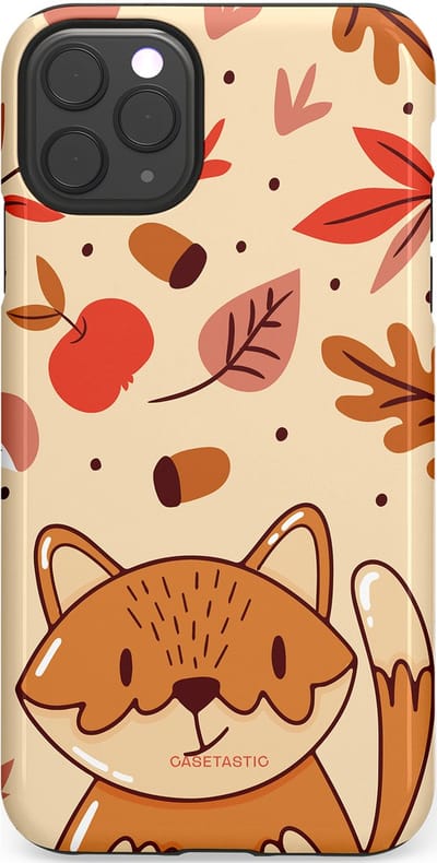Casetastic hoesje geschikt voor Apple iPhone 11 Pro Max - Dubbellaagse bescherming - Boskat op avontuur - Fashion Case - Zand Terracotta Rood
