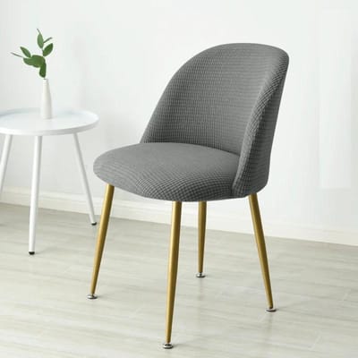 1 pièce Housse de chaise canard en velours extensible pour salle à manger Housse de siège antidérapante anti-poussière Coussin de siège pour chaise de bureau pour salon 1pc