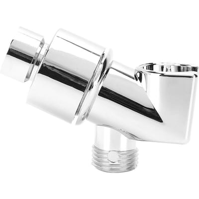 Verchroomde T-stuk Douchekop Beugel Houder Adapter Fittingen voor Thuis Badkamer Gebruik white