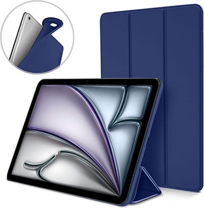 Geschikt voor iPad Air 11 2025 M3 / 2024 & iPad Air 5/4 (10.9 inch 2022/2020) - Hoesje – Shock Proof Hoesje – Smart Cover - Blauw