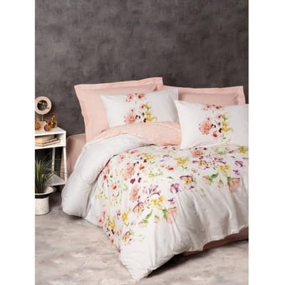 Parure de lit - 1 housse de couette 220 x 240 cm + 2 taies d'oreiller 60 x 60 cm - 100% coton renforcé - Blanc