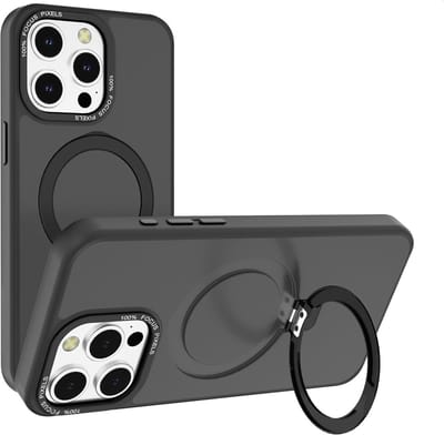 Multimedia & Accessoires Magsafe TPU Back Cover Case Hoesje met Standaard geschikt voor Apple iPhone 16e/iPhone 17e – Zwart – Zachte Plastic - Siliconen – Harde Plastic – Soft Case – Flexibel