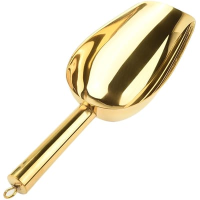 1 stuks Schep RVS Snoep IJsblokjes Bloem Goudkleurige IJslepel RVS Scheppen Buffet Tool Schep Keukengadget