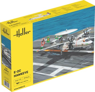 Heller Modelbouwpakket Vliegtuigen - 82300 Grumman E-2C Hawkeye - Propeller Vliegtuig Plastic - 1:72 - Modelbouw