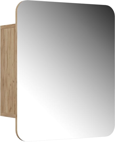 Vicco Zino Badkamerspiegelkast – 60 x 50 cm met planken Krachtige eik goud