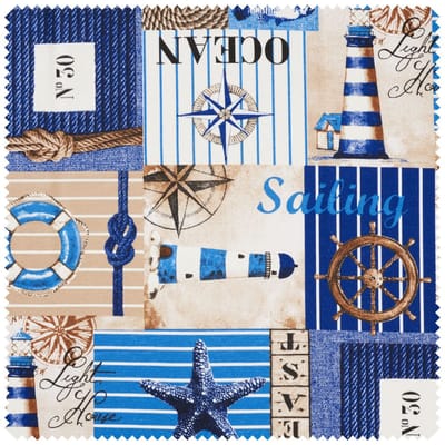 Decoratieve stof linnen optiek "Sailing"