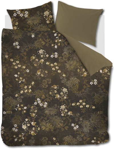 Beddinghouse Darcy dekbedovertrek - Tweepersoons - 200 x 200/220 cm - Olive Green