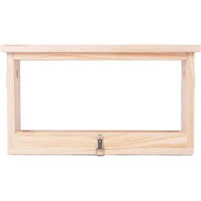 Bijenkweekdoos Dubbelzijdig Acrylbord Houten Bijenkorf Observatiedoos met Ventilatie Bijenteelt beige
