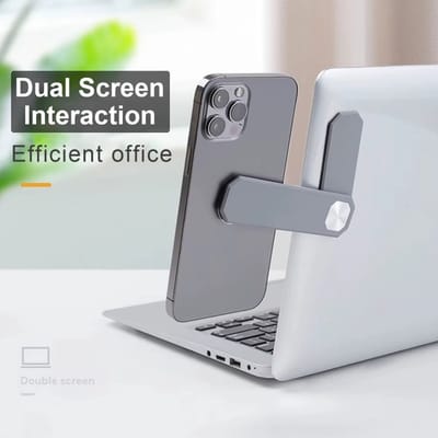 Actie4you® - Magnetische Telefoonhouder - Telefoniehouder – Voor Laptop Computer Tablet Notebook – Telefoonhouder - Universeel - 4 tot 11 inch - Grijs