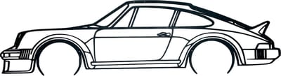 Porsche wanddecoratie - Auto muurdecoratie - Porsche - 80x22 cm - Zwart - Mancave - Mancave decoratie - Wanddecoratie - Wanddecoratie woonkamer - Hout - Muurdecoratie - Porsche 911 kunst - Porsche 911 Carrera - Wand decoratie