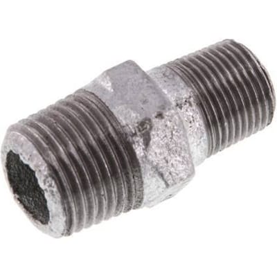 R 1/2'' x R 3/8'' Verzinkt Gietijzeren Borstnippel 25 Bar [2 Stuks]