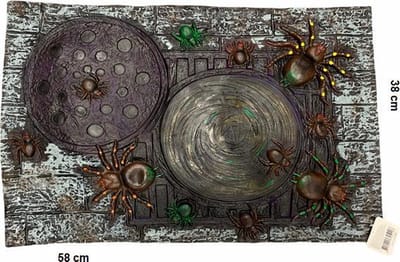Halloween decoratie rubber Spin deurmat