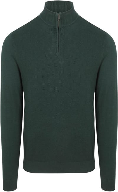 McGregor Half Zip Trui Merinowol Pine Groen - Maat 3XL - Heren - Pullovers