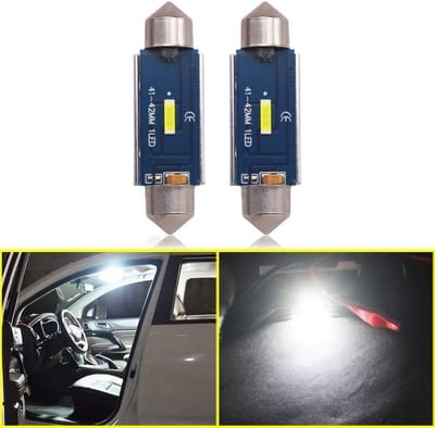 Festoen LED-lampen - Auto interieur - Verlichting verbeteren - Canbus foutloos - 42 mm - Wit