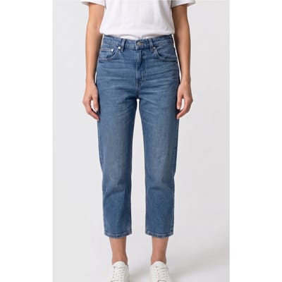 ARKET Jade Cropped Stretch Blue Maat: W27 | Straight Broeken Outlet | Dames | Blauw