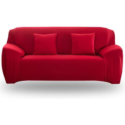Effen Kleur Elastische Bankhoes All-Inclusive Bankhoezen Voor Woonkamer L-Vormige Hoek Slipcover Nodig 1-Seat 90-140cm