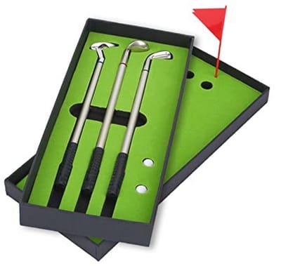 Golfpenset voor Golfliefhebbers - Geschenkdoos met Golfpennen en Mini Golfballen