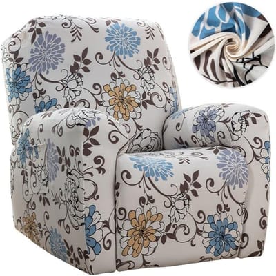 Bloemen Relaxfauteuil Bankhoes Stretch Relaxfauteuil Slipcovers Voor Woonkamer Afneembare Lazy Boy Relax Fauteuilhoes Woondecoratie 1 Seat