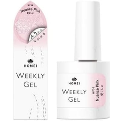 Homei - Weekly Gel Nail Polish Magnet Glitter WF36 Nuance Pink 10ml
