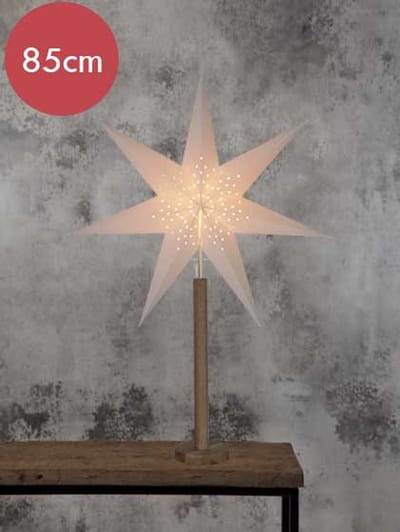 Kerstster "Elice" 85cm -lichtkleur: Warm Wit -met stekker -Kerstdecoratie